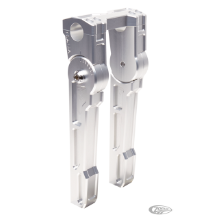 Adjustable 10" riser set silver