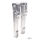 Adjustable 10" riser set silver