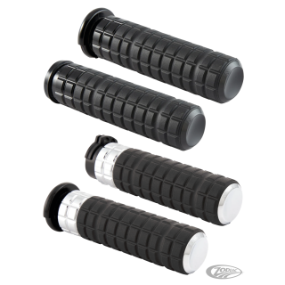 Black/Chrome Speedliner Grips CBL