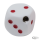 Dice shifter knob white w/ red dots