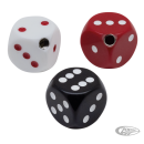 Dice shifter knob black w/ white dots