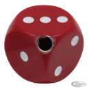 Dice shifter knob red w/ white dots