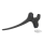 Handbrake lever w/bracket blk/chr 41-52
