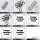 GZP 10PCK pivot pin/clip kit XL04-19 Chr