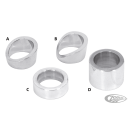 PM chrome cable clutch side spacer