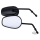 GZP Black tapered mirrors, 4" stem