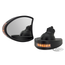 GZP Black BatWing 96-13 mirrors w/Light