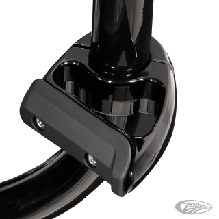 Black engine guard toe rests