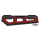 RACING FLOORBOARDS BLACK W/ DIAMOND RED
