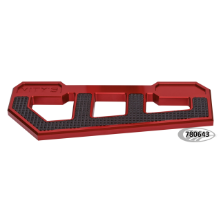 RACING FLOORBOARDS RED W/ DIAMOND BLACK