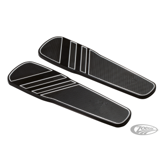 Driver floorboards Stripes black w/ cont