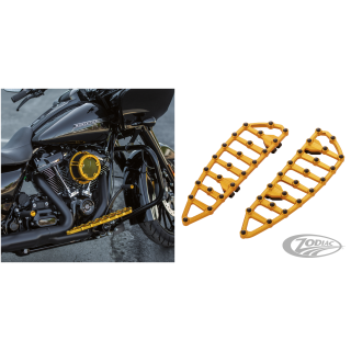 Ness MX Billet Floorboards - Gold