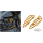Ness MX Billet Floorboards - Gold
