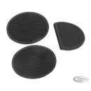 3Pc Clutch and brake pedal pad set Black