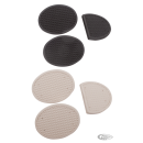3Pc Clutch and brake pedal pad set Black