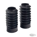 GZP Black rubber forkboots 49mm 7" long