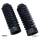 GZP Black rubber forkboots 49mm 9" long