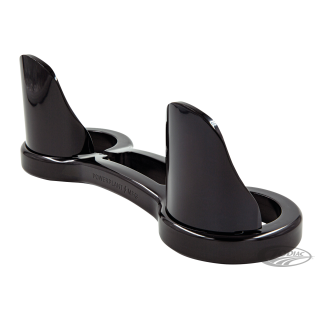 P16 39mm FORK BRACE W/DUST GUARDS Black