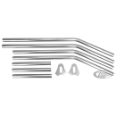 Hardtail Tubes Kit Raw Steel 30mm 3/4" a