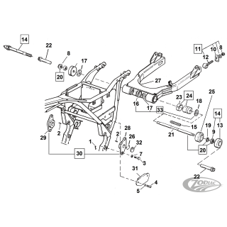 PIVOT SHAFT KIT FLH/T89-01