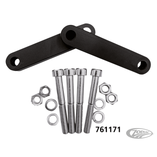 Blk Fender spacers FLH/T14-UP (incl bolt