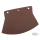 Flap mudguard brown leather
