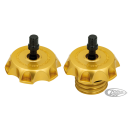 P16 MX GAS CAP & M8 DUMMY CAP SET Gold