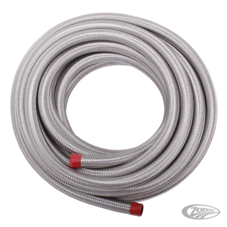 Braided inox covered H-D hose 3/8"x762cm