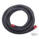 Black nylon braided hose 3/8"x762cm
