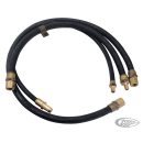 Oil lines flexible WLC black set of 3