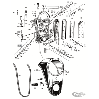 Dash screw set w/insulators