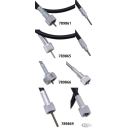 Black speedo cable assy L= 36" 12mm conn