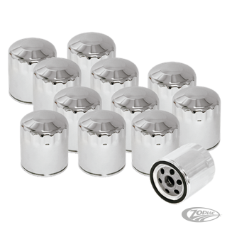12pck S&S oil filter chrome BT84-99