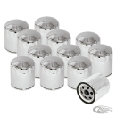 12pck S&S oil filter chrome BT84-99