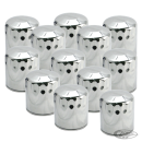 12pck S&S oil filter, chrome, T-Series