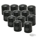 12pck S&S Oil filter black, T-Series