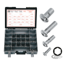 10pck 1/4-20x1/2 chrome sckt button head