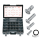 10pck 1/4-20x1/2 chrome sckt button head