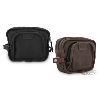 Burly dark oak handlebar bag