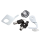 1982-1992 saddlebag lock w/guide & hook