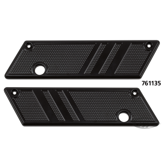 Latch covers black anodised FLH/T93-13