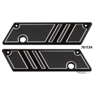 Latch covers black anodised FLH/T93-13