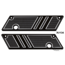 Latch covers black anodised FLH/T93-13