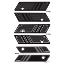 Latch covers black anodised FLH/T93-13