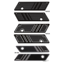 Latch covers black anodised FLH/T14-up