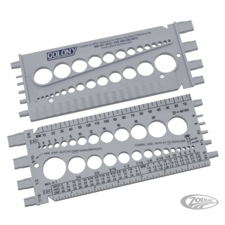 Colony thread pitch gauge