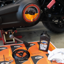Primary Oil Fill Funnel Orange 06-18