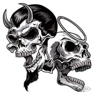 EVIL N GOOD 6X8IN DECAL