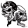 EVIL N GOOD 6X8IN DECAL