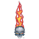 Fang Skull decal 2.71"x8.49"